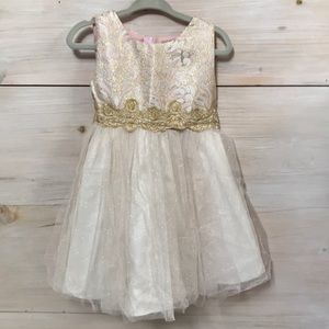 Gold and pink Party dress
